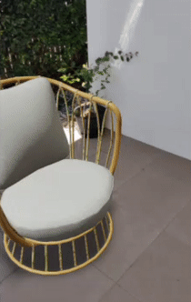 video of augmented reality app on a mobile phone